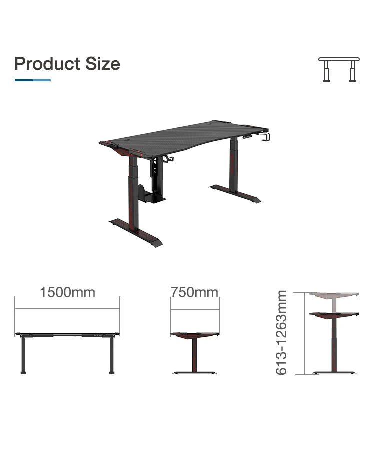 Good Service Jiecang Adjustable Stand Computer Table Desks Gaming Standing Office Desk