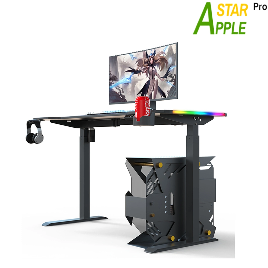 as-A2038re Wholesale Market Computer Parts Modern Wooden Office Furniture Adjustable Gaming Desk