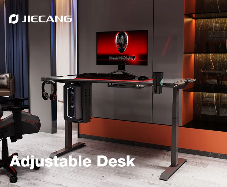 Jiecang Adjustable Standup Computer Stand Table Desks Standing Office Gaming Desk OEM